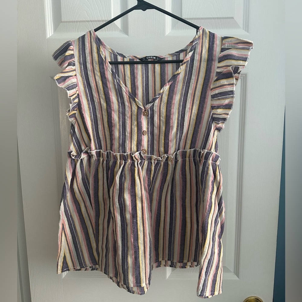 Stripe Sleeveless Top